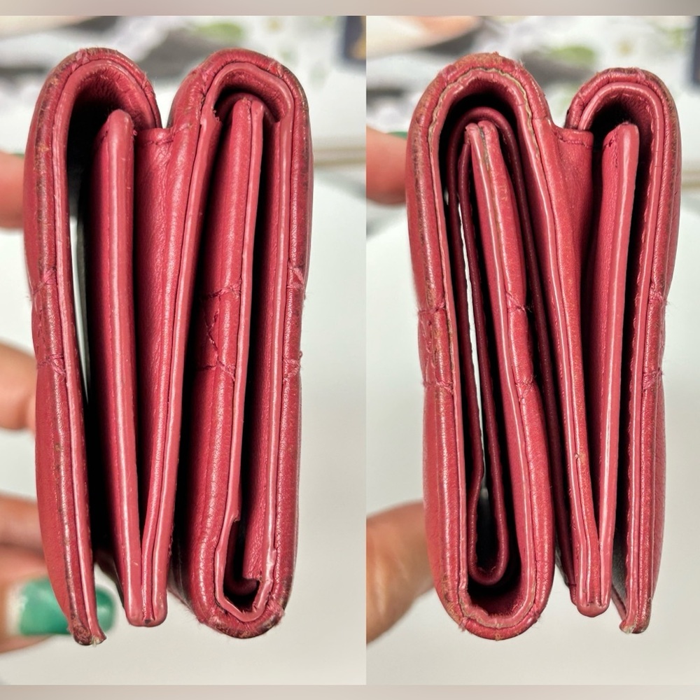 DIOR Cannage Quilted Compact Trifold Wallet 😍❤️🔥 - Picture 16 of 17